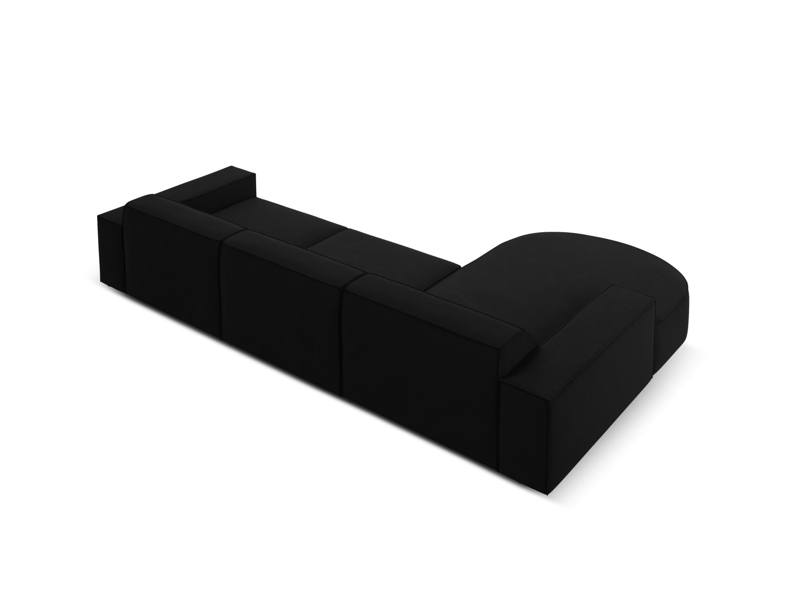 Erleben Sie das Jodie Velour Ecksofa links von Micadoni – ein elegantes, modulares 4-Sitzer Sofa, das Komfort und Stil perfekt kombiniert.