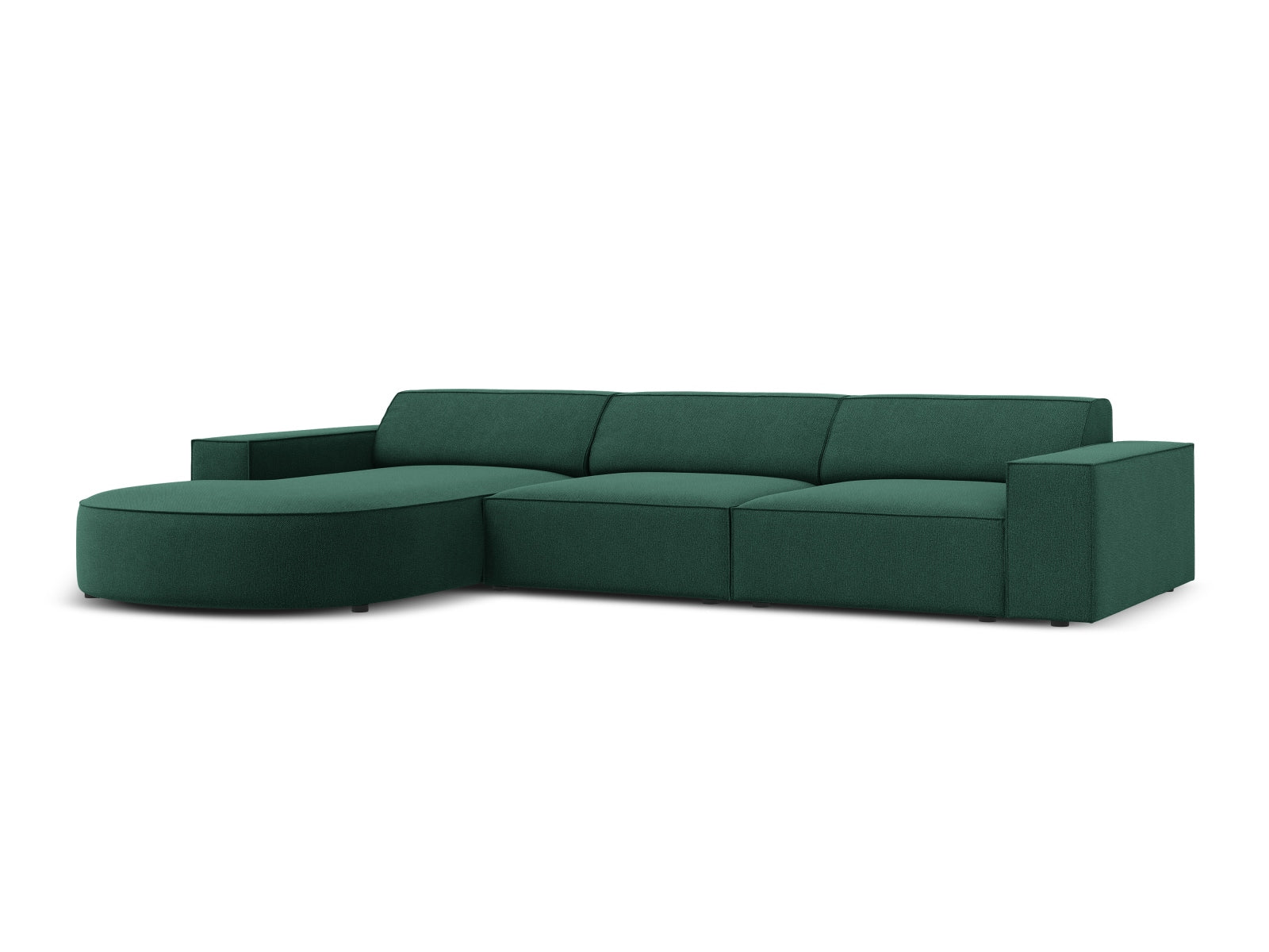 Erleben Sie das Jodie Ecksofa links 4 Sitzer von Micadoni – ein elegantes, modulares Sofa, das Komfort und Stil in Ihr Zuhause bringt.