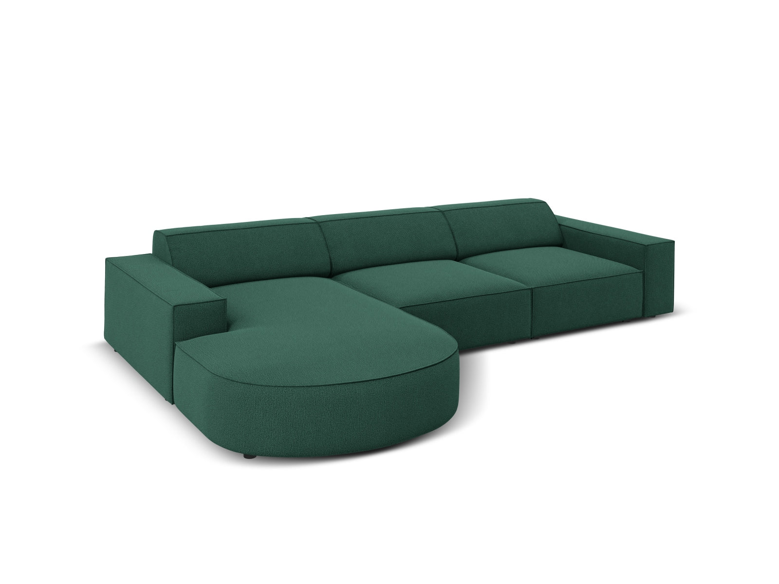 Entdecken Sie das Jodie Ecksofa links 4 Sitzer von Micadoni – ein stilvolles, anpassbares Möbelstück, das höchsten Komfort und Eleganz vereint.
