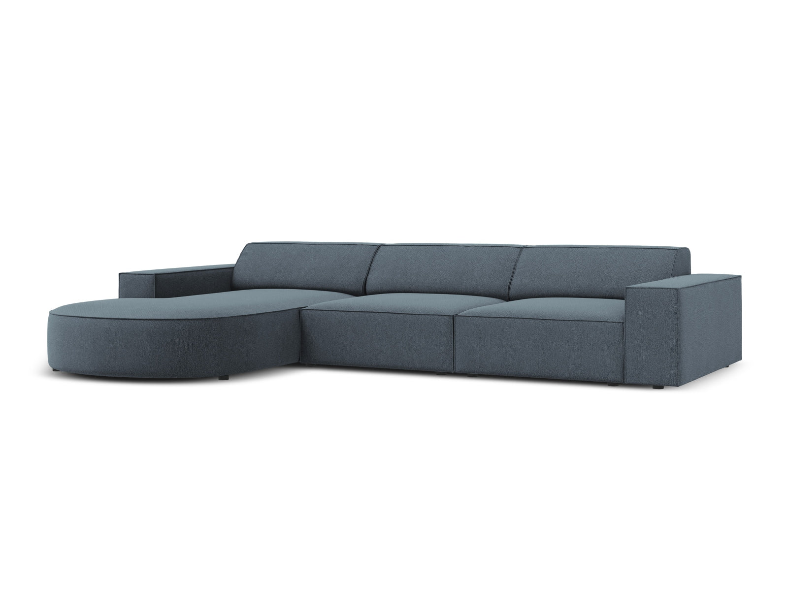 Erleben Sie das Jodie Ecksofa links 4 Sitzer von Micadoni – ein elegantes, modulares Sofa, das Komfort und Stil in Ihr Zuhause bringt.