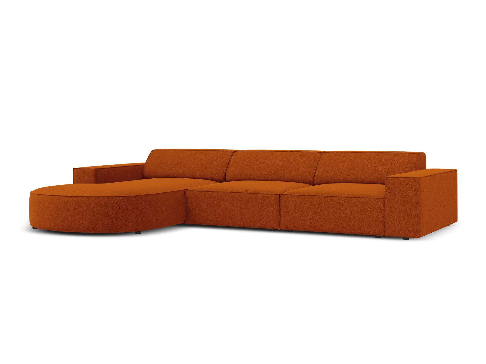 Erleben Sie das Jodie Ecksofa links 4 Sitzer von Micadoni – ein elegantes, modulares Sofa, das Komfort und Stil in Ihr Zuhause bringt.