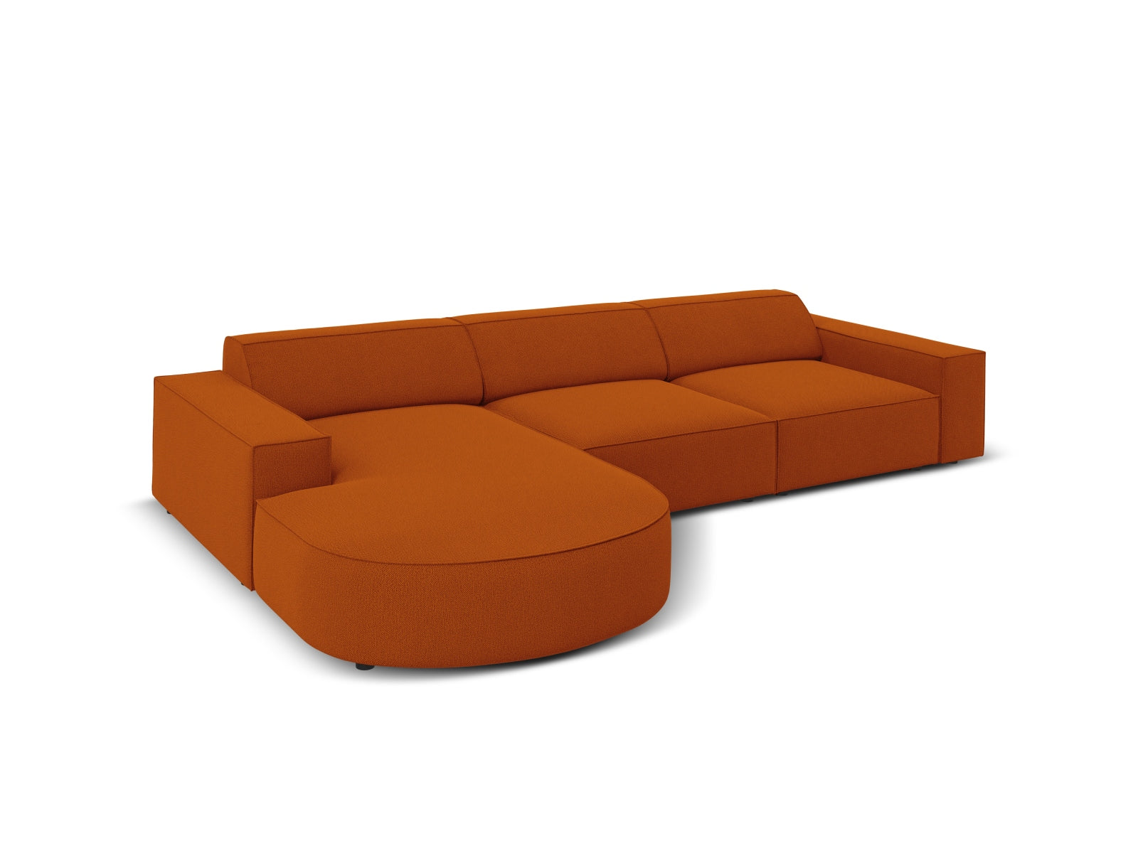 Entdecken Sie das Jodie Ecksofa links 4 Sitzer von Micadoni – ein stilvolles, anpassbares Möbelstück, das höchsten Komfort und Eleganz vereint.