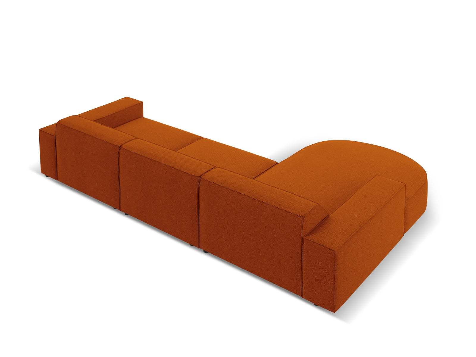 Erleben Sie das Jodie Ecksofa links 4 Sitzer von Micadoni – ein elegantes, modulares Sofa, das Komfort und Stil für Ihr Wohnzimmer bietet.