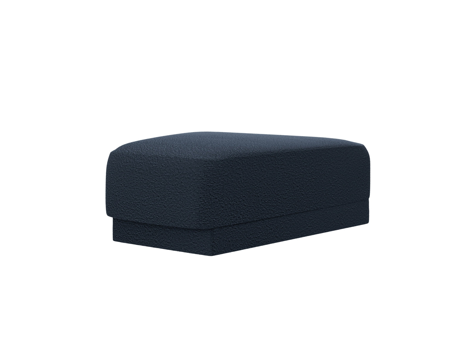 Stylischer Miley Pouf in Dunkelblau von Micadoni, ideal für gemütliche Sitzgelegenheiten und moderne Wohnräume.