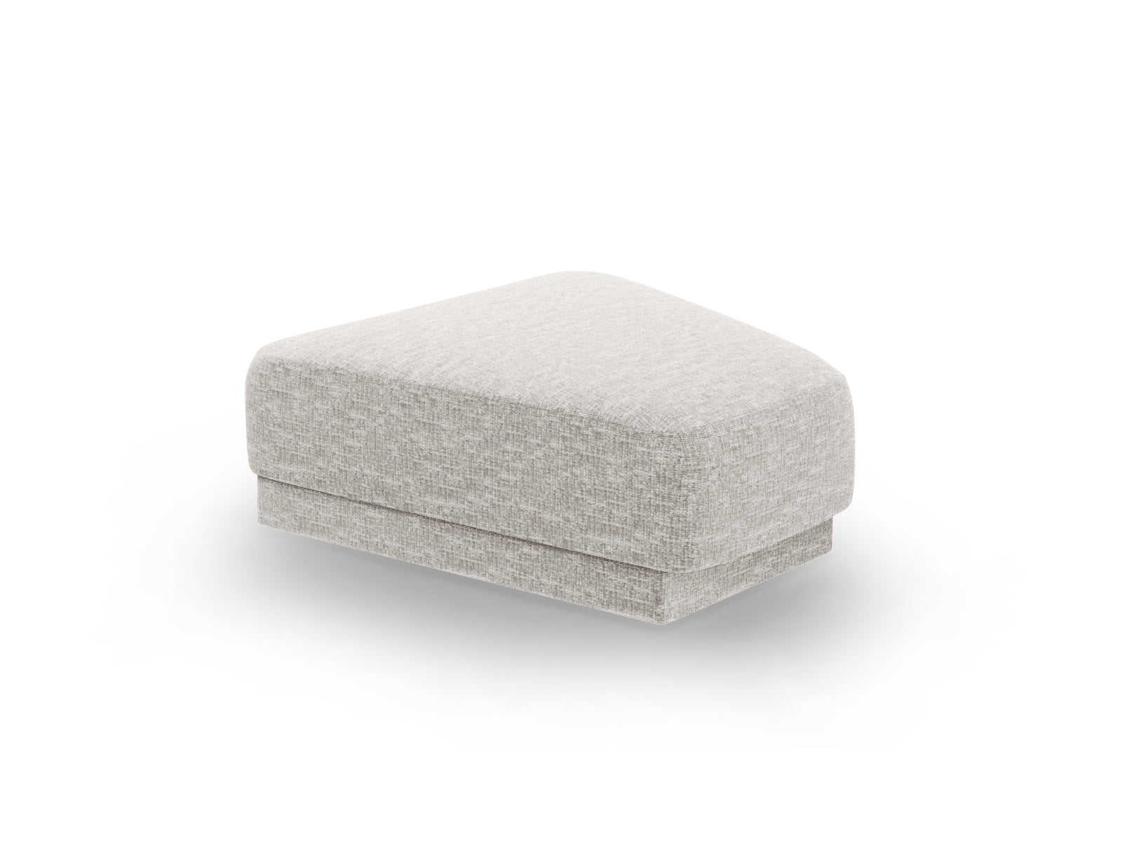 Moderner Miley Pouf in schickem Grau von Micadoni, ideal für gemütliche Sitzgelegenheiten und geschmackvolle Wohnräume.