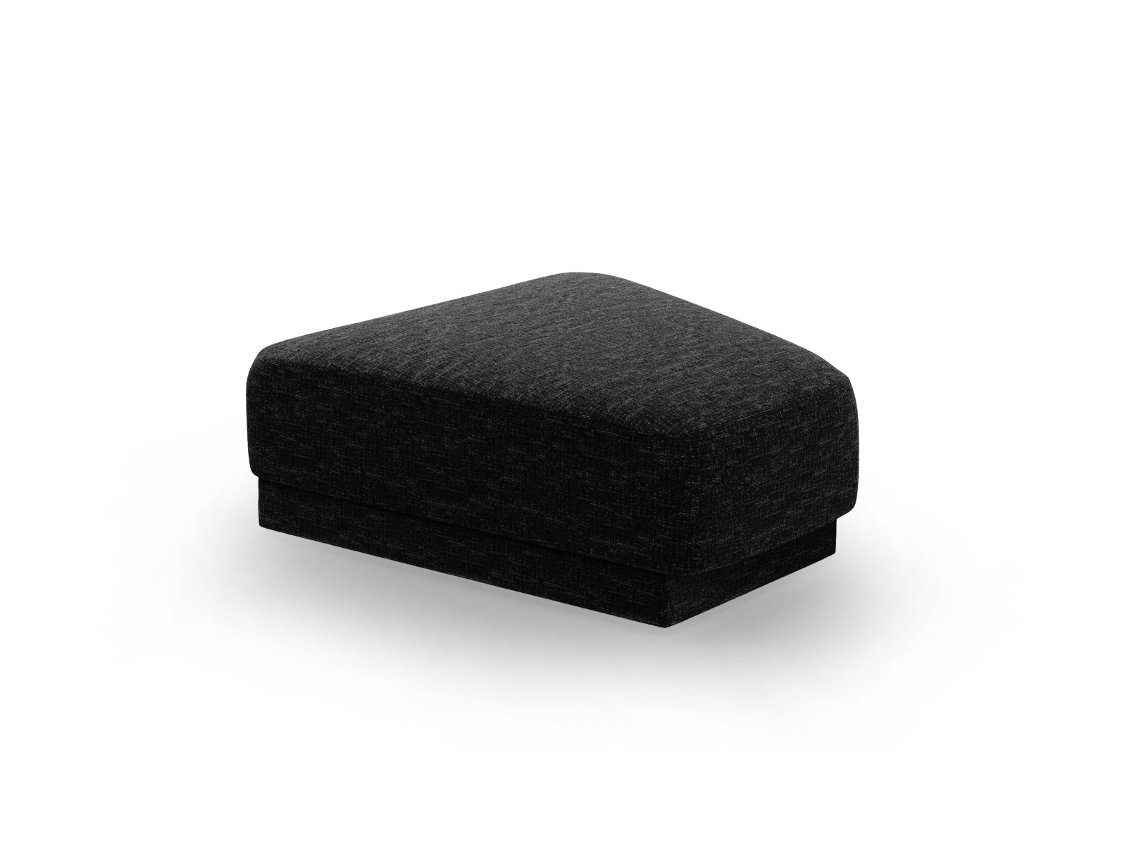 Stylischer Miley Pouf von Micadoni in elegantem Schwarz, ideal für gemütliche Sitzgelegenheiten und als schickes Wohnaccessoire.