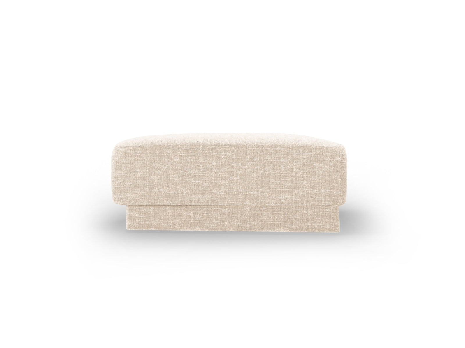 Eleganter Miley Pouf in sanftem Ivory-Eden, ideal für entspannte Momente und geschmackvolle Einrichtungsideen.