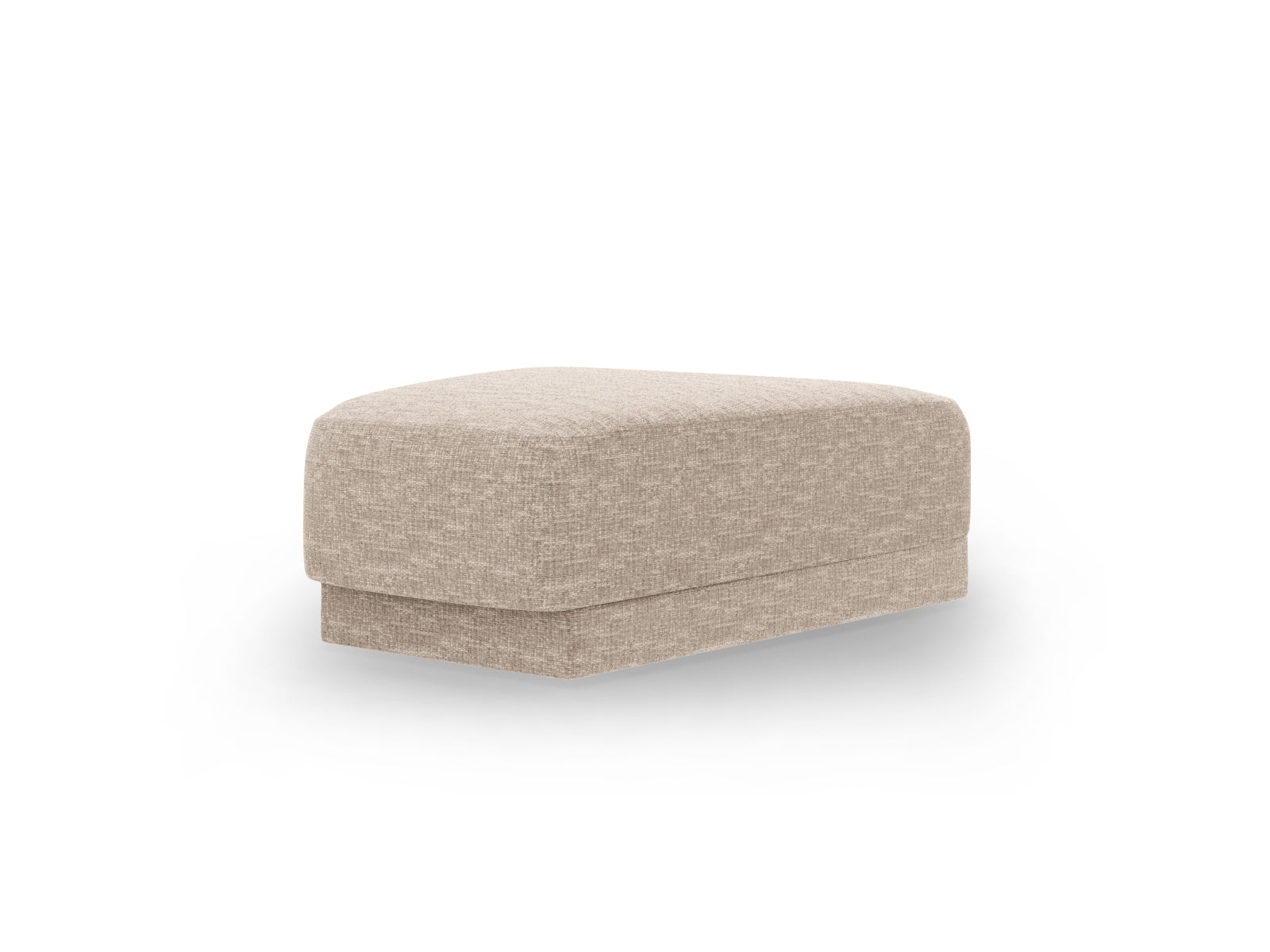 Stylischer Miley Pouf von Micadoni in Beige, perfekt für gemütliche Sitzgelegenheiten oder als elegantes Deko-Element in Ihrem Zuhause.