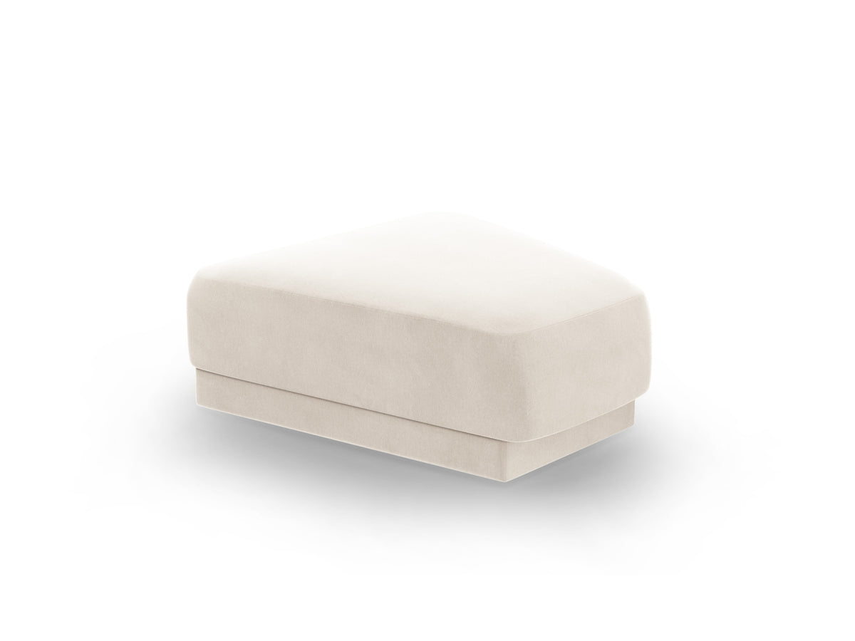 Miley Velour Pouf 1 Sitz in Light Beige-Bluvel präsentiert im Onlineshop von KAQTU Design AG. Pouf ist von Micadoni
