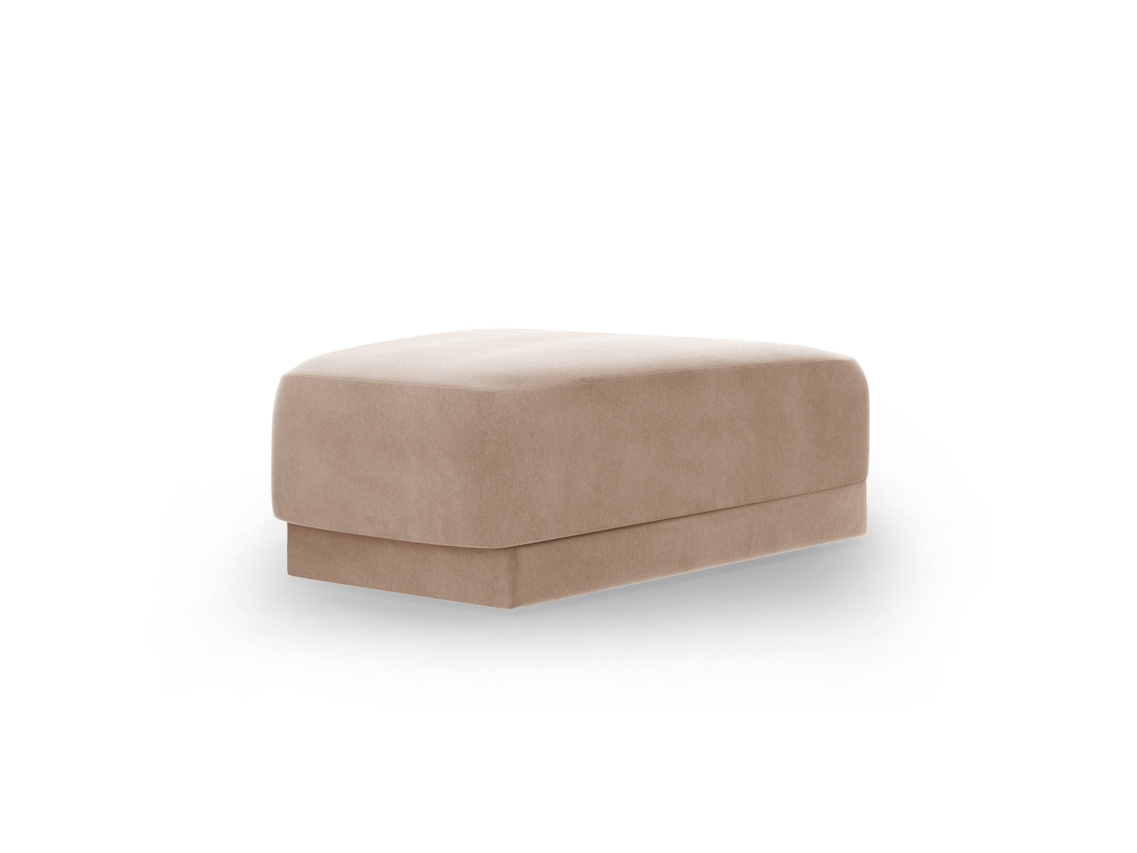 Stylischer Miley Velour Pouf in warmem Cappuccino, perfekt für entspannte Momente und als dekoratives Element in jedem Raum.