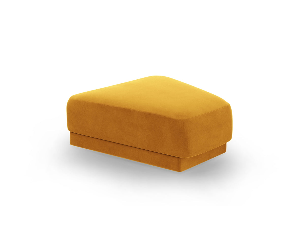 Miley Velour Pouf 1 Sitz in Yellow-Bluvel präsentiert im Onlineshop von KAQTU Design AG. Pouf ist von Micadoni