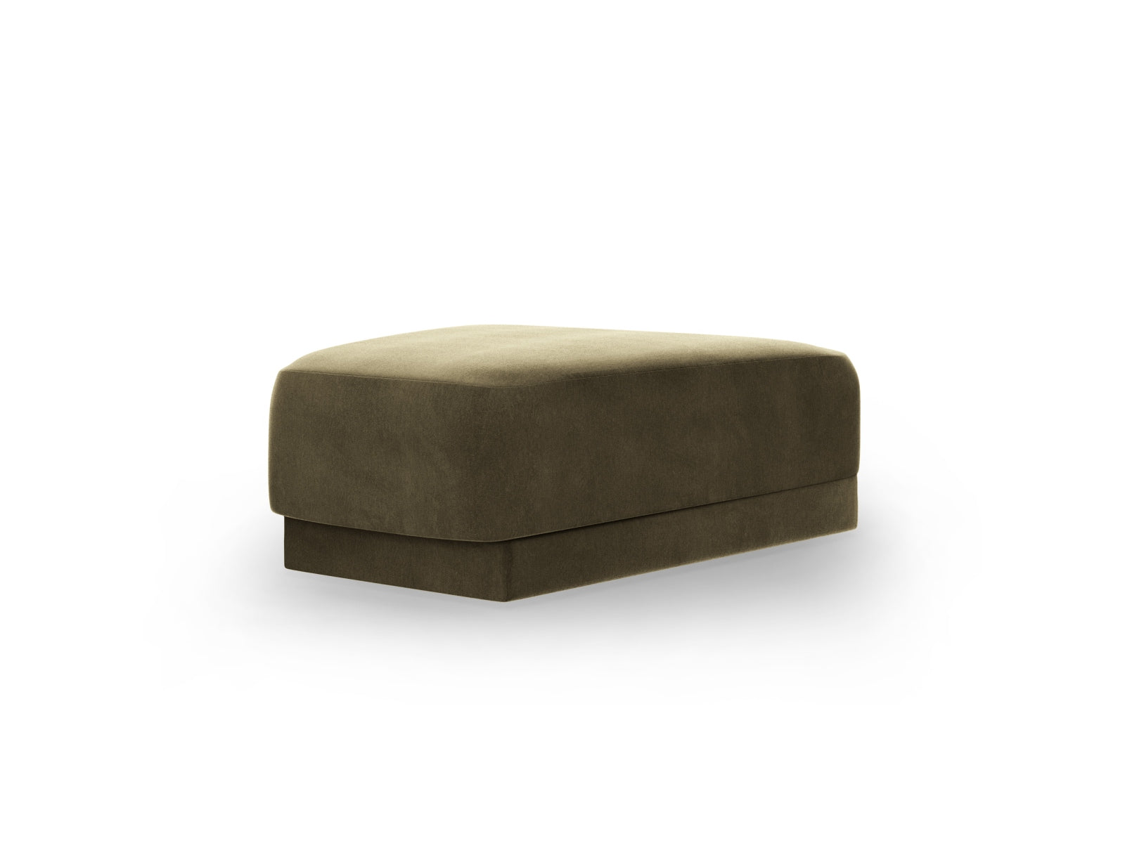 Stylischer Miley Velour Pouf in edlem Grün-Blau, perfekt für gemütliche Sitzgelegenheiten und moderne Wohnraumgestaltung.