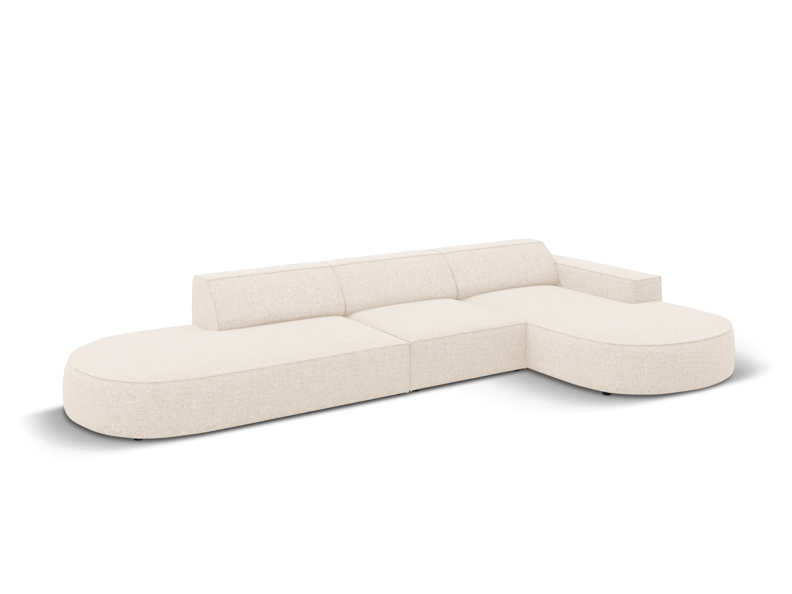 Entdecken Sie das Jodie Ecksofa von Micadoni: ein stilvolles, modulares 4-Sitzer Sofa, das Komfort, Funktionalität und Pflegeleichtigkeit vereint.