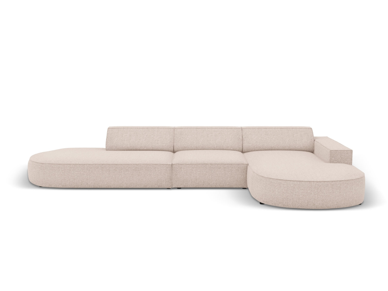 Entdecken Sie das Jodie Ecksofa von Micadoni: ein stilvolles, modulares 4-Sitzer Sofa, das Komfort, Funktionalität und Pflegeleichtigkeit vereint.