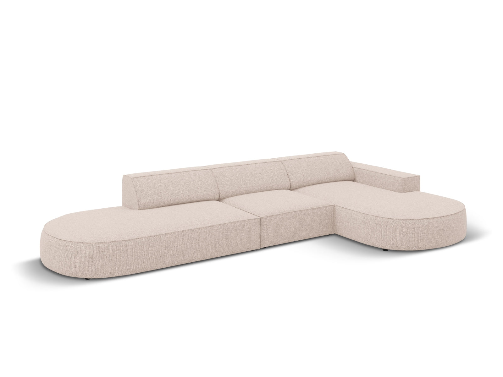 Entdecken Sie das Jodie Ecksofa von Micadoni: ein stilvolles, modulares 4-Sitzer Sofa, das Komfort, Funktionalität und Pflegeleichtigkeit vereint.