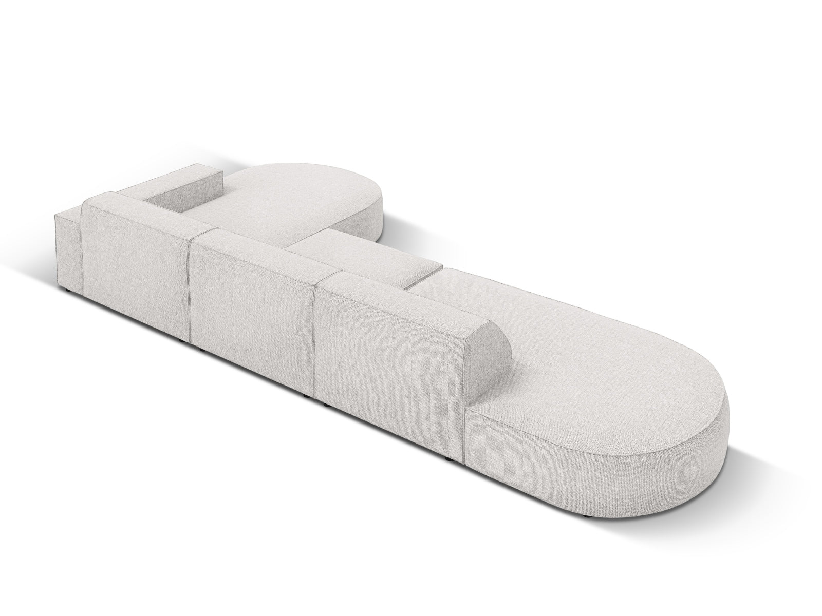 Entdecken Sie das Jodie Ecksofa von Micadoni: ein stilvolles, modulares 4-Sitzer Sofa, das Komfort, Funktionalität und Pflegeleichtigkeit vereint.