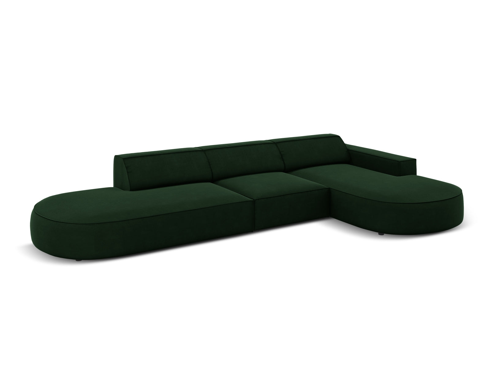 Entdecken Sie das Jodie Velour Ecksofa rechts von Micadoni – ein elegantes 4-Sitzer Sofa, das durch sein modulares Design und hochwertigen Veloursstoff besticht.