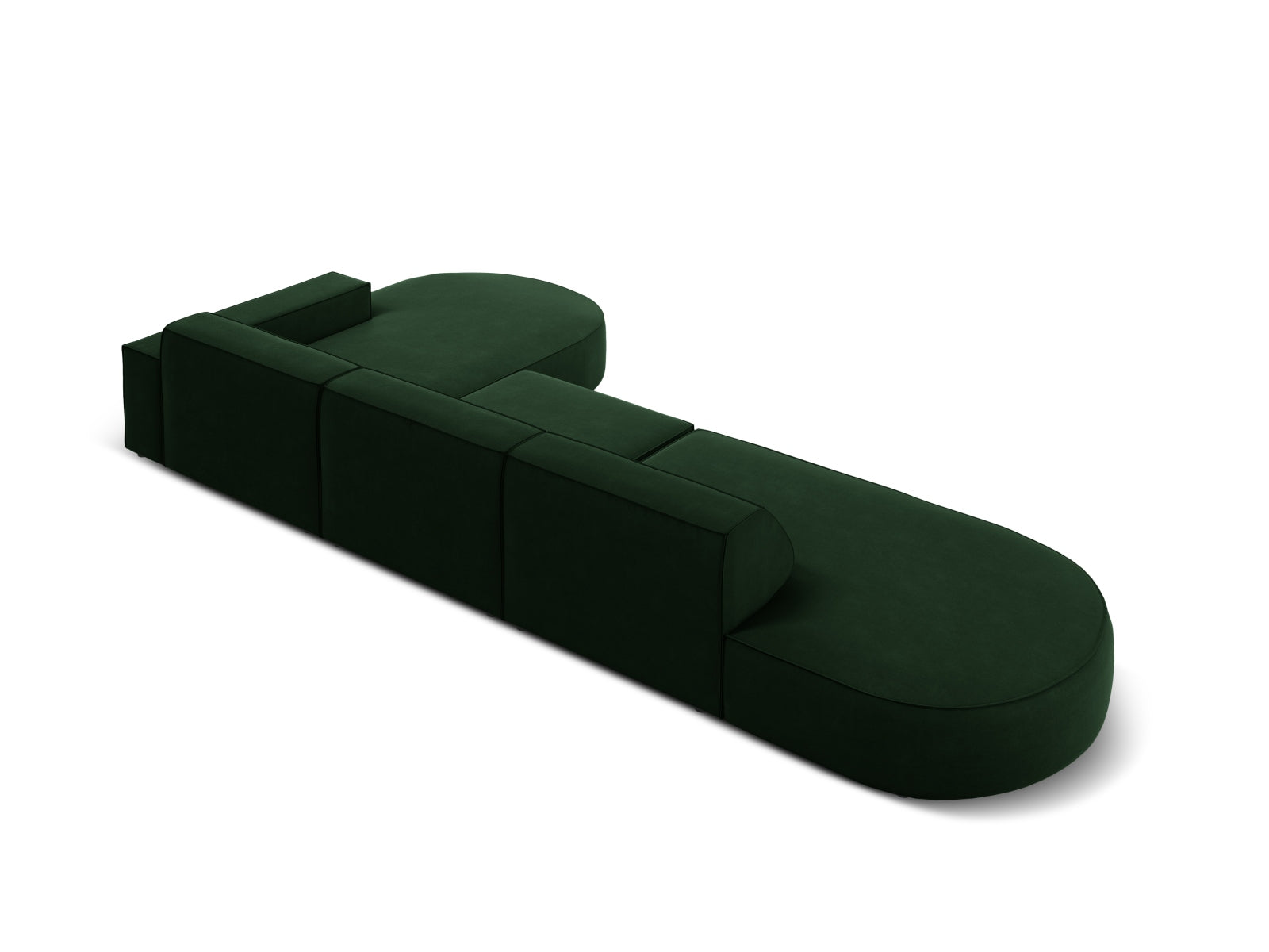 Erleben Sie das Jodie Velour Ecksofa rechts von Micadoni – ein stilvolles 4-Sitzer Sofa, das Komfort, Flexibilität und Pflegeleichtigkeit vereint.