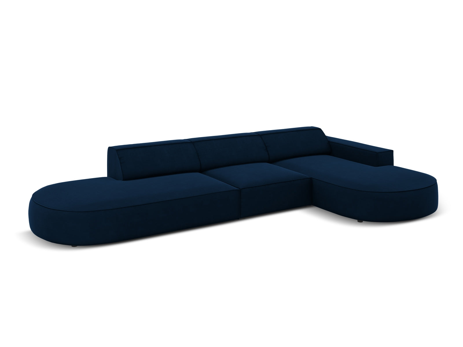 Entdecken Sie das Jodie Velour Ecksofa rechts von Micadoni – ein stilvolles 4-Sitzer Sofa, das Komfort und individuelles Design vereint.