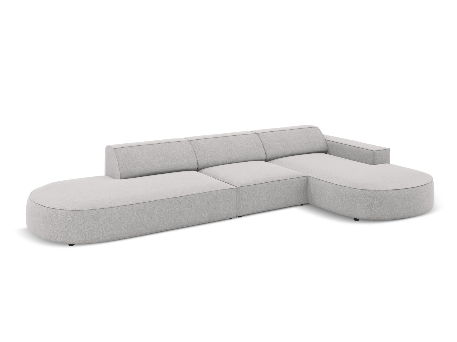 Entdecken Sie das Jodie Ecksofa von Micadoni: ein stilvolles, modulares 4-Sitzer Sofa, das Komfort, Funktionalität und Pflegeleichtigkeit vereint.