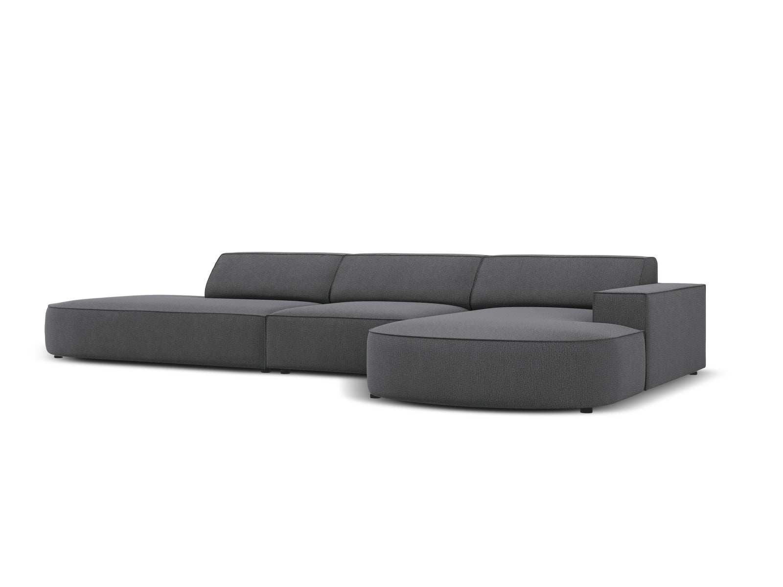 Erleben Sie das Jodie Ecksofa rechts 4 Sitzer von Micadoni – ein elegantes, modulares Sofa, das Komfort und Stil in Ihr Zuhause bringt.