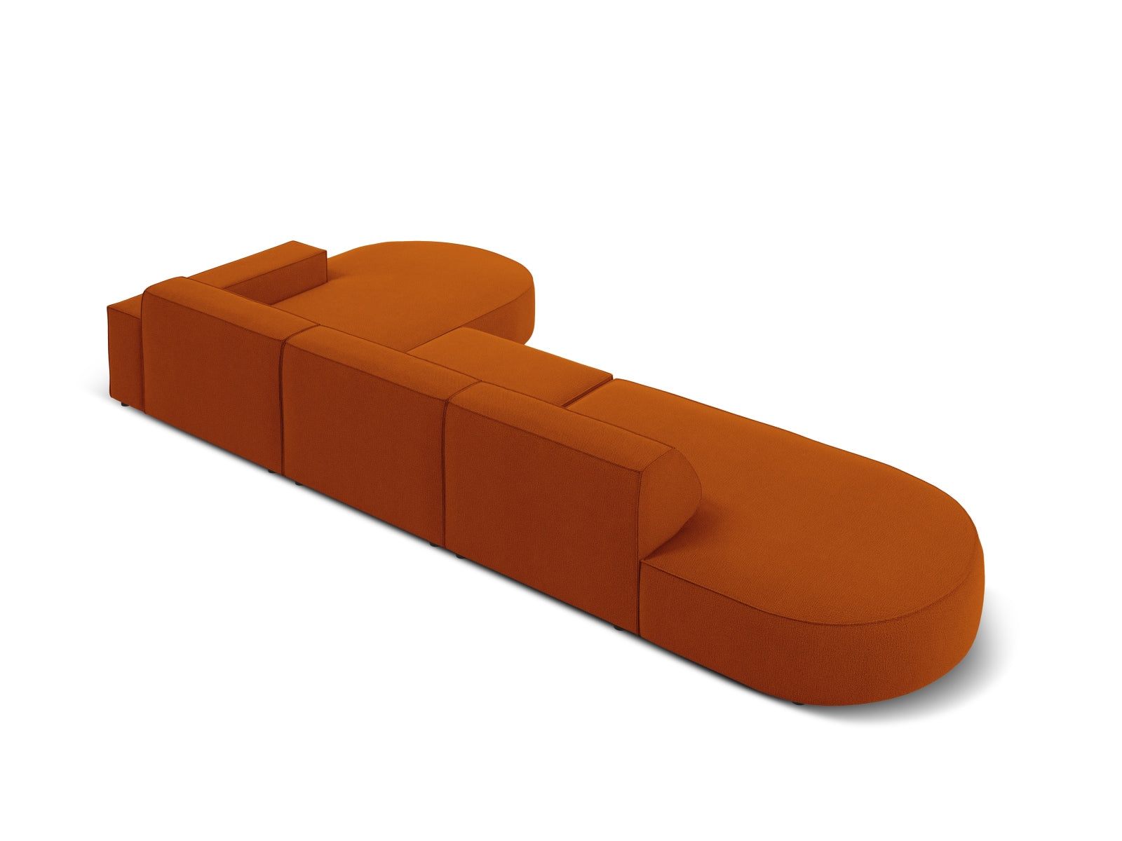 Erleben Sie das Jodie Ecksofa rechts 4 Sitzer von Micadoni – ein elegantes, modulares Sofa, das Komfort und Stil in Ihr Wohnzimmer bringt.