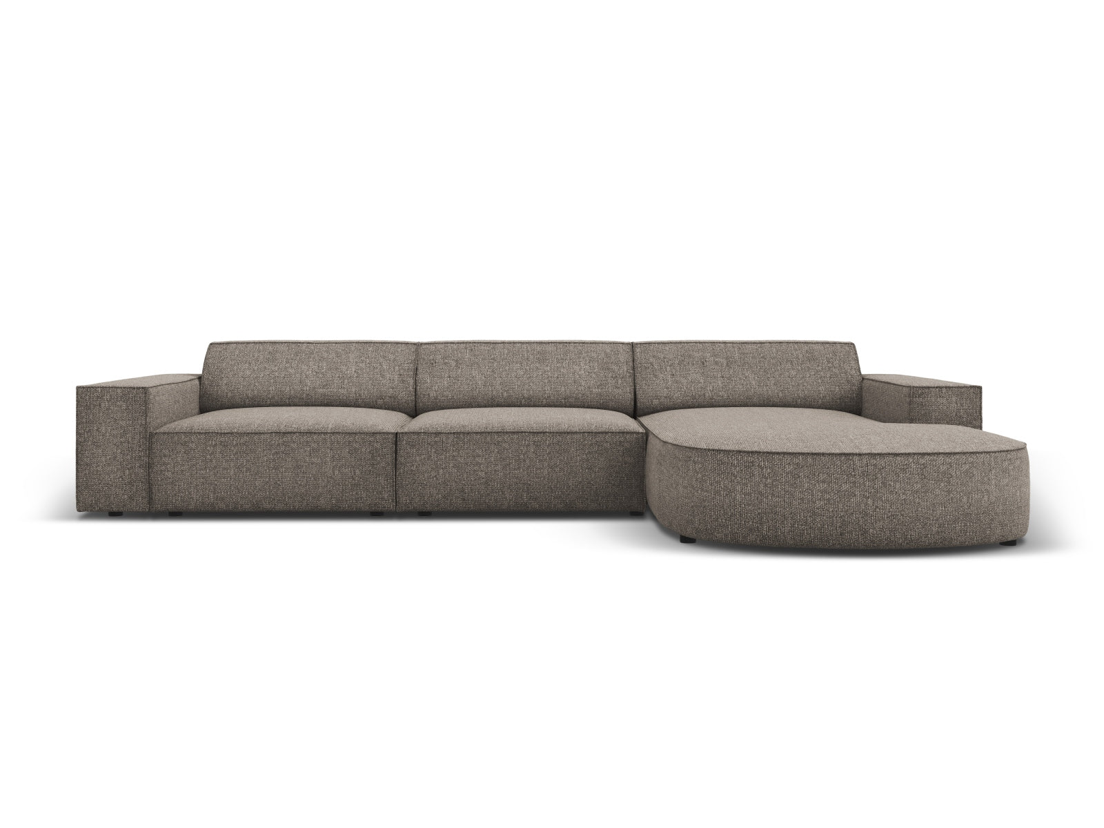 Erleben Sie das Jodie Ecksofa von Micadoni: ein stilvolles, modulares 4-Sitzer Sofa, das Komfort, Funktionalität und Pflegeleichtigkeit vereint.
