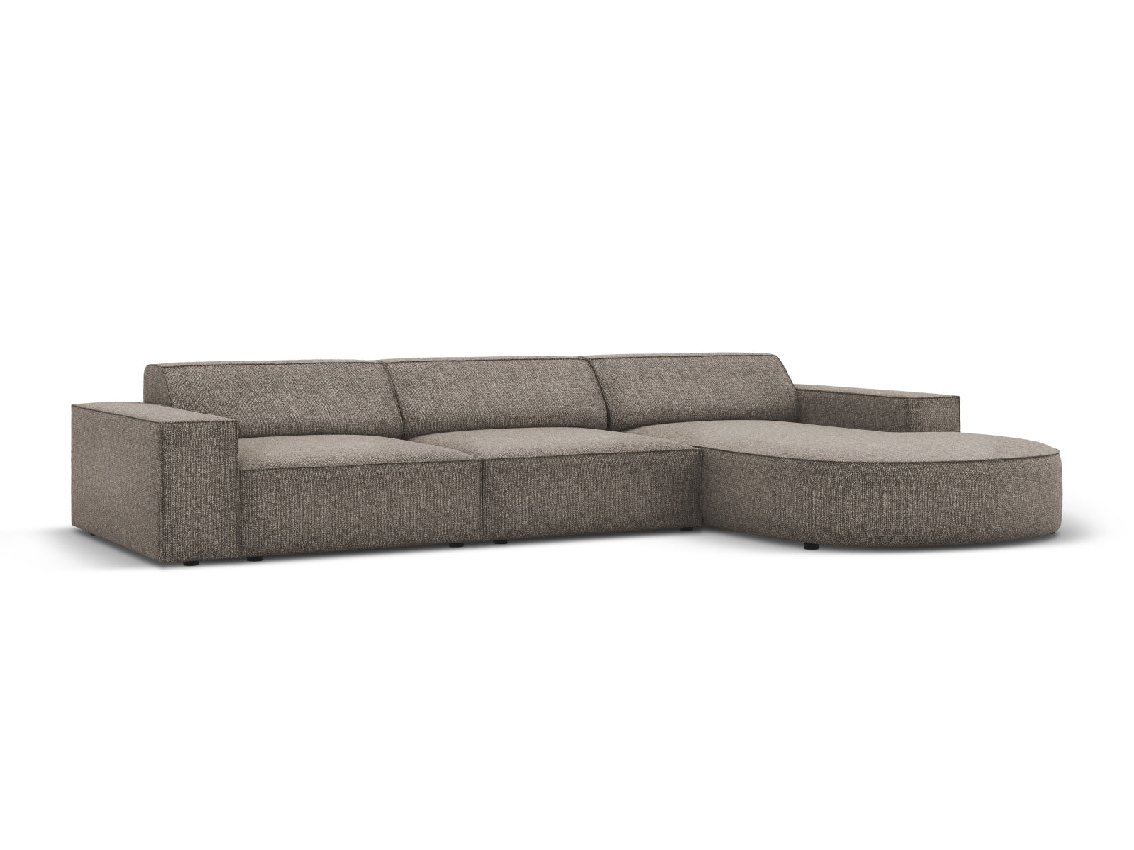 Entdecken Sie das Jodie Ecksofa von Micadoni: ein elegantes, modulares 4-Sitzer Sofa, das höchsten Komfort und individuelle Gestaltungsmöglichkeiten bietet.