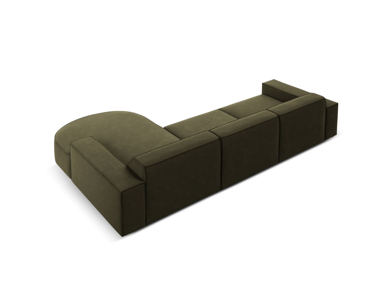 Erleben Sie das Jodie Velour Ecksofa rechts von Micadoni – ein stilvolles 4-Sitzer Sofa, das Komfort, Flexibilität und Pflegeleichtigkeit vereint.
