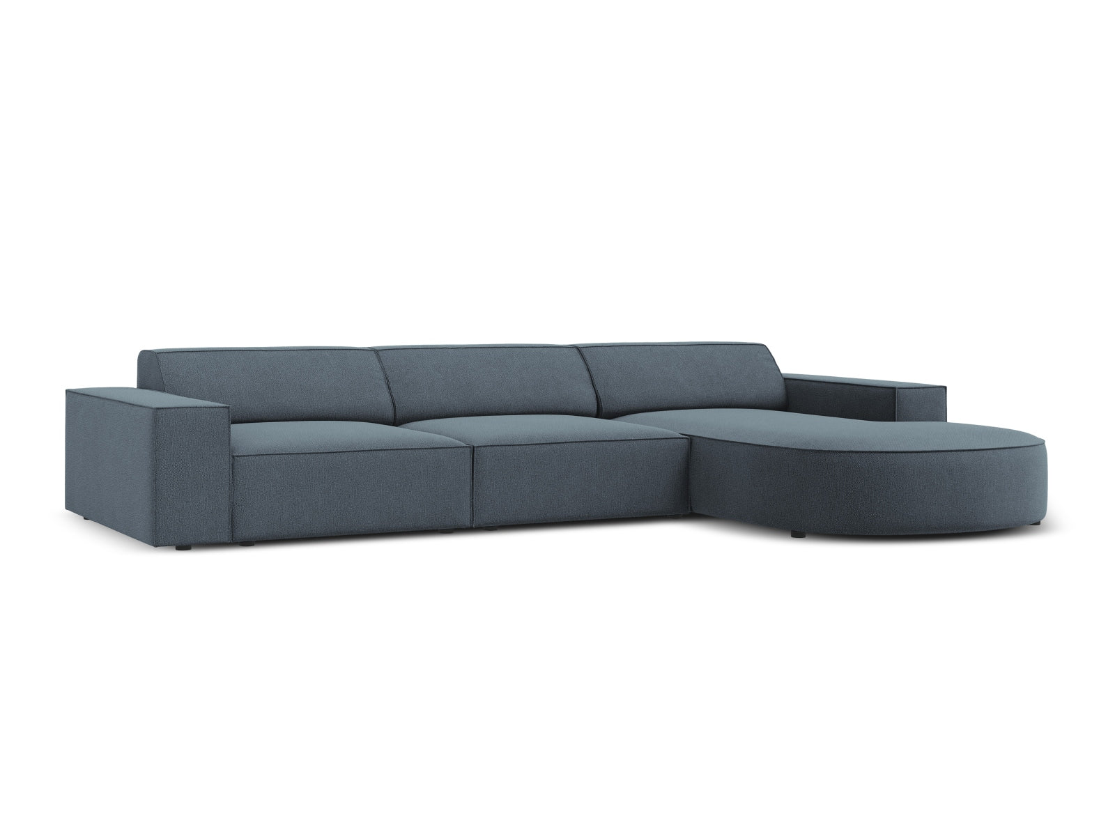 Erleben Sie das Jodie Ecksofa von Micadoni – ein modulares 4-Sitzer Sofa, das Komfort, Stil und individuelle Gestaltungsmöglichkeiten vereint.