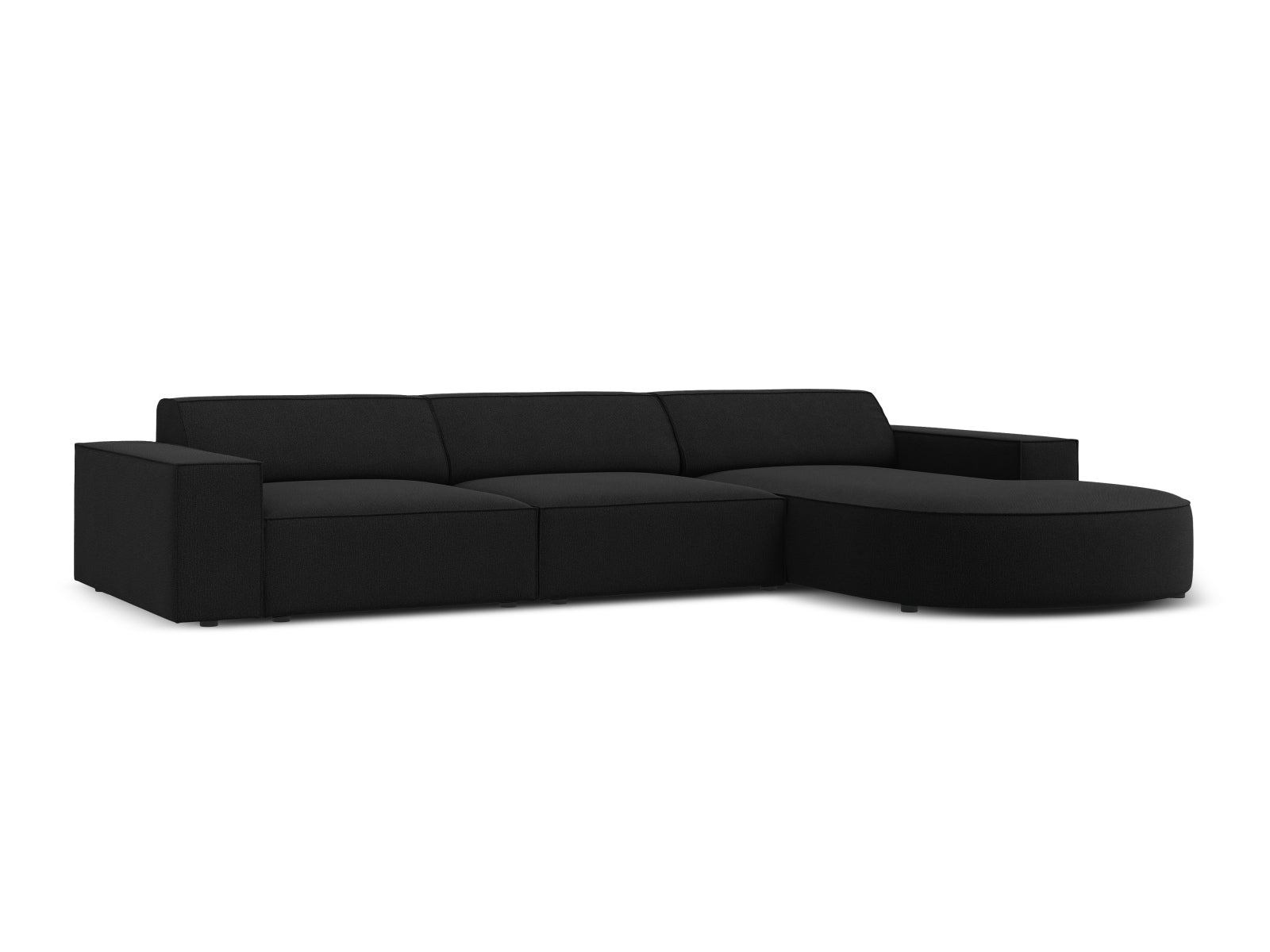 Erleben Sie das Jodie Ecksofa von Micadoni – ein modulares 4-Sitzer Sofa, das Komfort, Stil und individuelle Gestaltungsmöglichkeiten vereint.