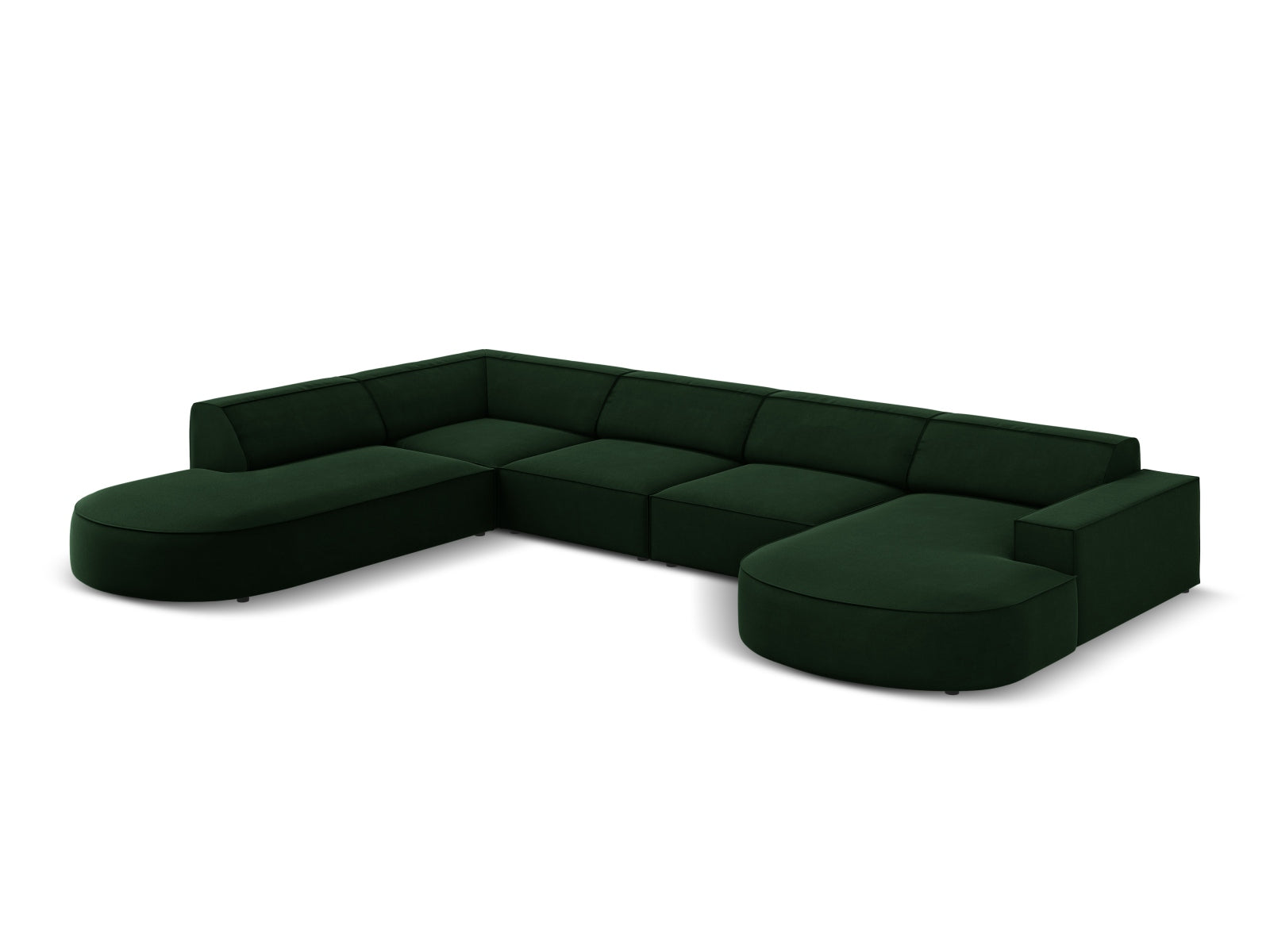 Erleben Sie das Jodie Velour 7-Sitzer Ecksofa links von Micadoni – stilvoll, modular und bequem. Perfekt für gesellige Abende und entspannte Momente.