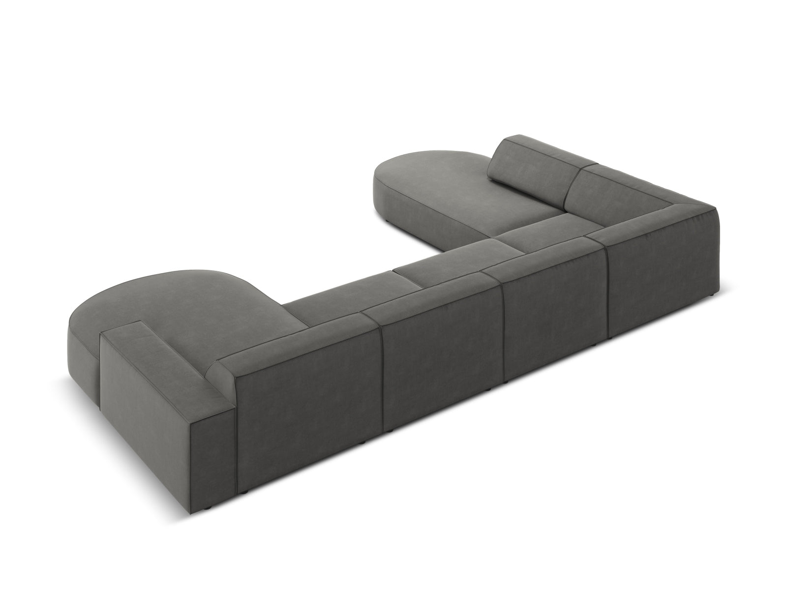 Entdecken Sie das Jodie Velour 7-Sitzer Ecksofa links von Micadoni – ein elegantes, modulares Sofa, das Komfort und Stil vereint. Ideal für jedes Zuhause!