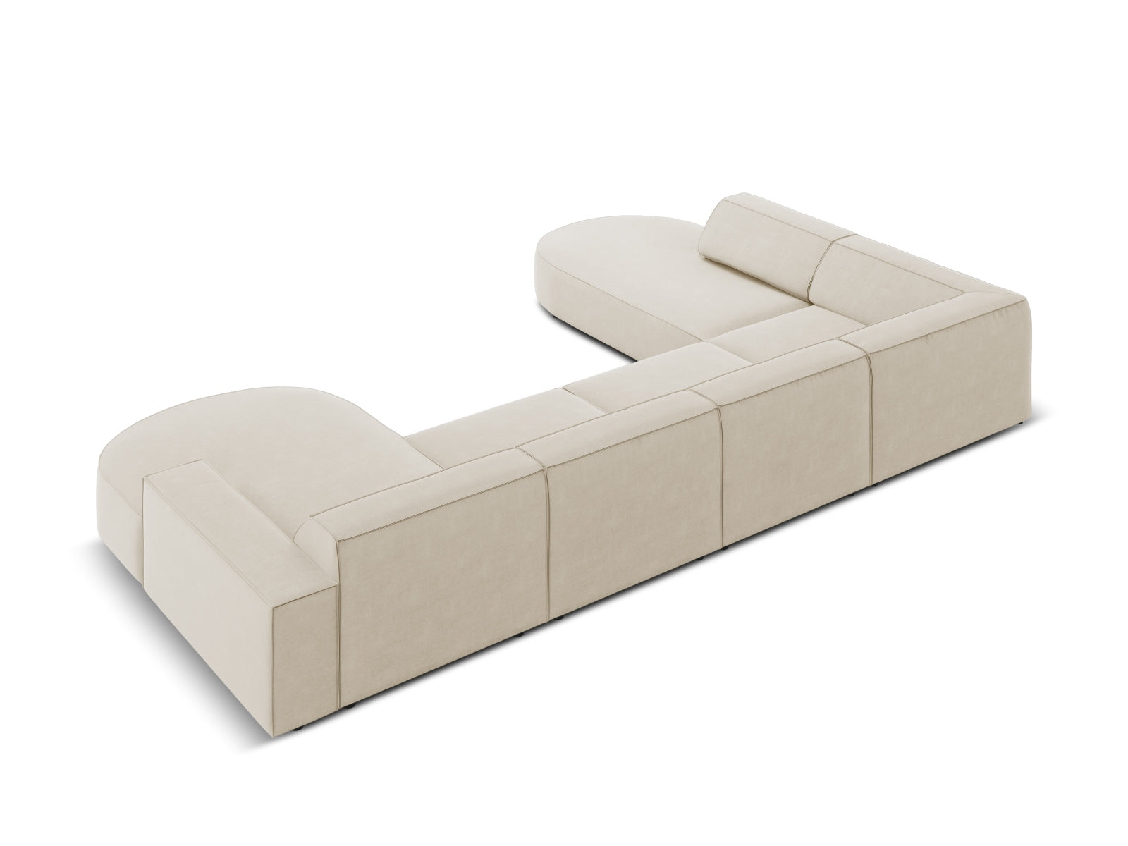 Entdecken Sie das Jodie Velour 7-Sitzer Ecksofa links von Micadoni – ein elegantes, modulares Sofa, das Komfort und Stil vereint. Ideal für jedes Zuhause!