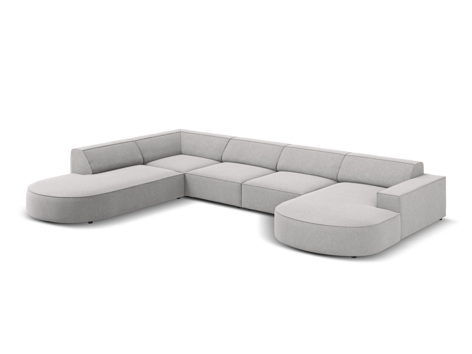 Erleben Sie das Jodie 7-Sitzer Ecksofa von Micadoni – ein elegantes, modulares Sofa, das Komfort und Stil in Ihr Zuhause bringt.