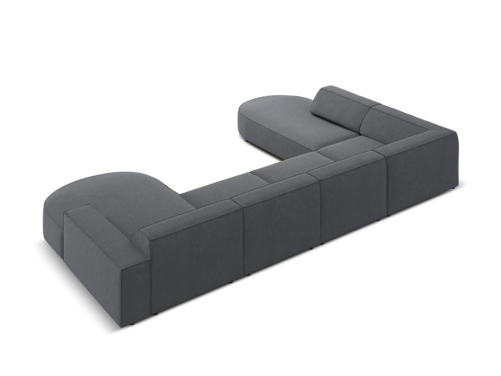 Entdecken Sie das Jodie 7-Sitzer Ecksofa von Micadoni – ein stilvolles, modulares Sofa, das Ihr Wohnzimmer in eine Oase des Komforts verwandelt!