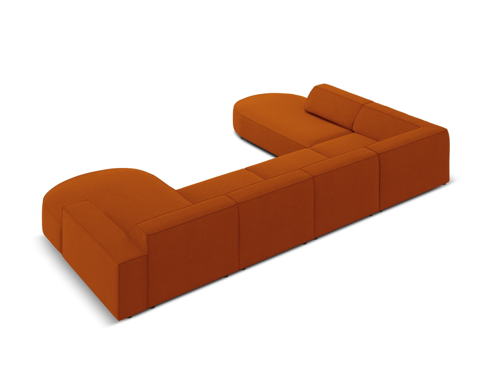 Erleben Sie das Jodie Modulares Panoramic Ecksofa links 7 Sitzer von Micadoni – ein elegantes, flexibles Sofa, das Komfort und Stil in Ihr Zuhause bringt.