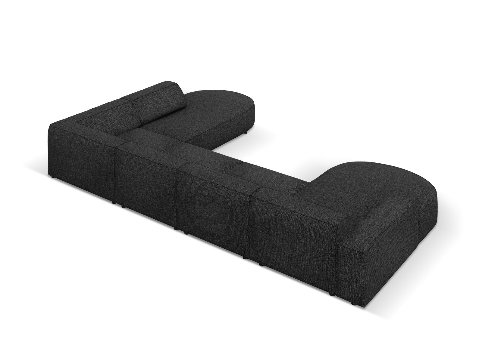 Erleben Sie das Jodie 7-Sitzer Ecksofa von Micadoni – ein modulares Design, das Stil und Komfort vereint und ideal für Ihr Wohnzimmer ist!