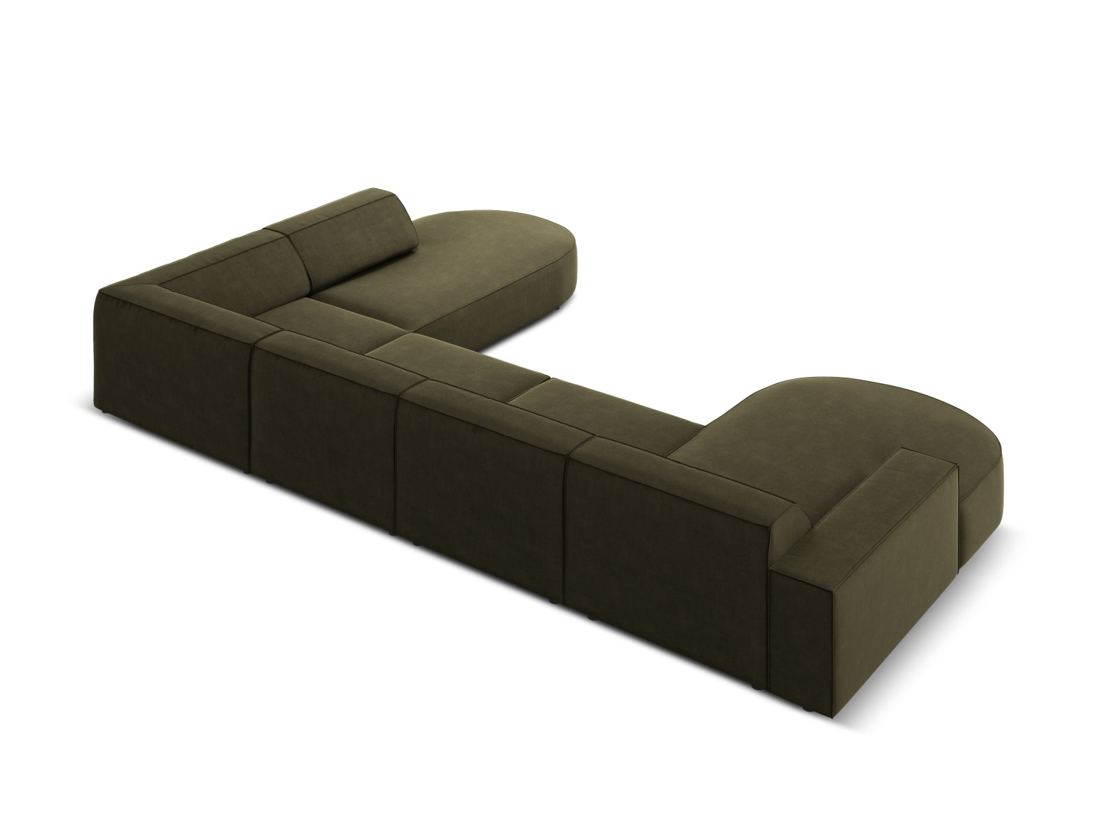Entdecken Sie das Jodie Velour Ecksofa von Micadoni – ein stilvolles 7-Sitzer Sofa mit anpassbarem Design, hochwertigem Velours und optimalem Komfort.