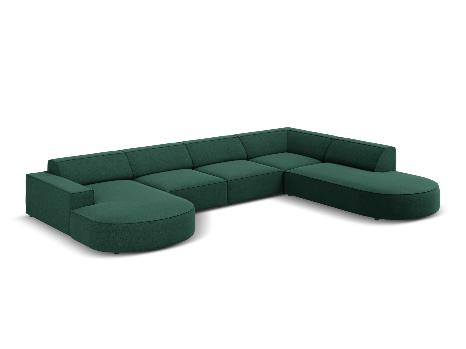 Erleben Sie das Jodie 7-Sitzer Ecksofa von Micadoni – ein modulares, elegantes Sofa für höchsten Komfort und gesellige Momente.