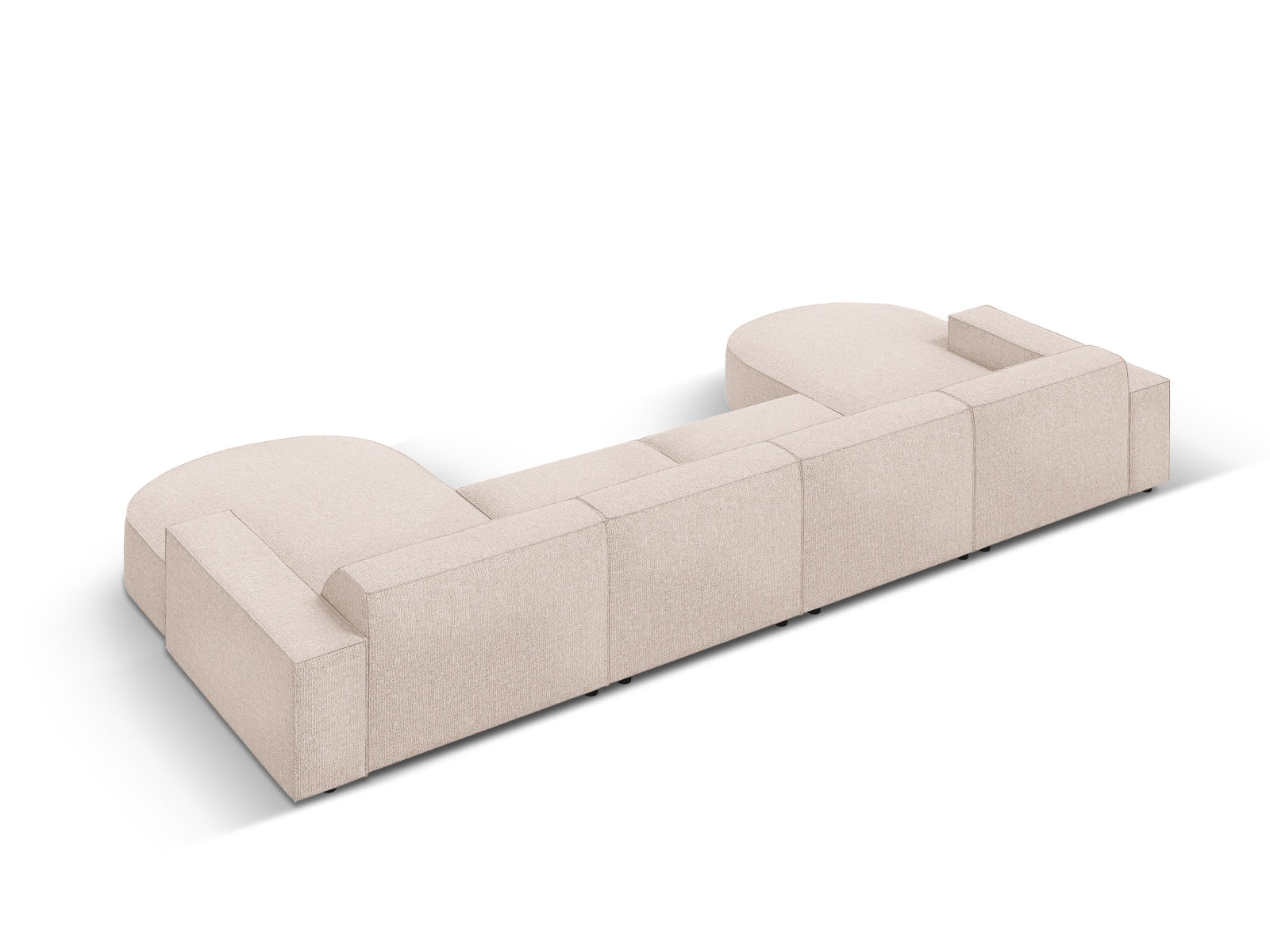 Erleben Sie das Jodie 6-Sitzer Panoramic Sofa von Micadoni – ein elegantes, modulares Möbelstück, das Stil und Komfort in Ihr Zuhause bringt.