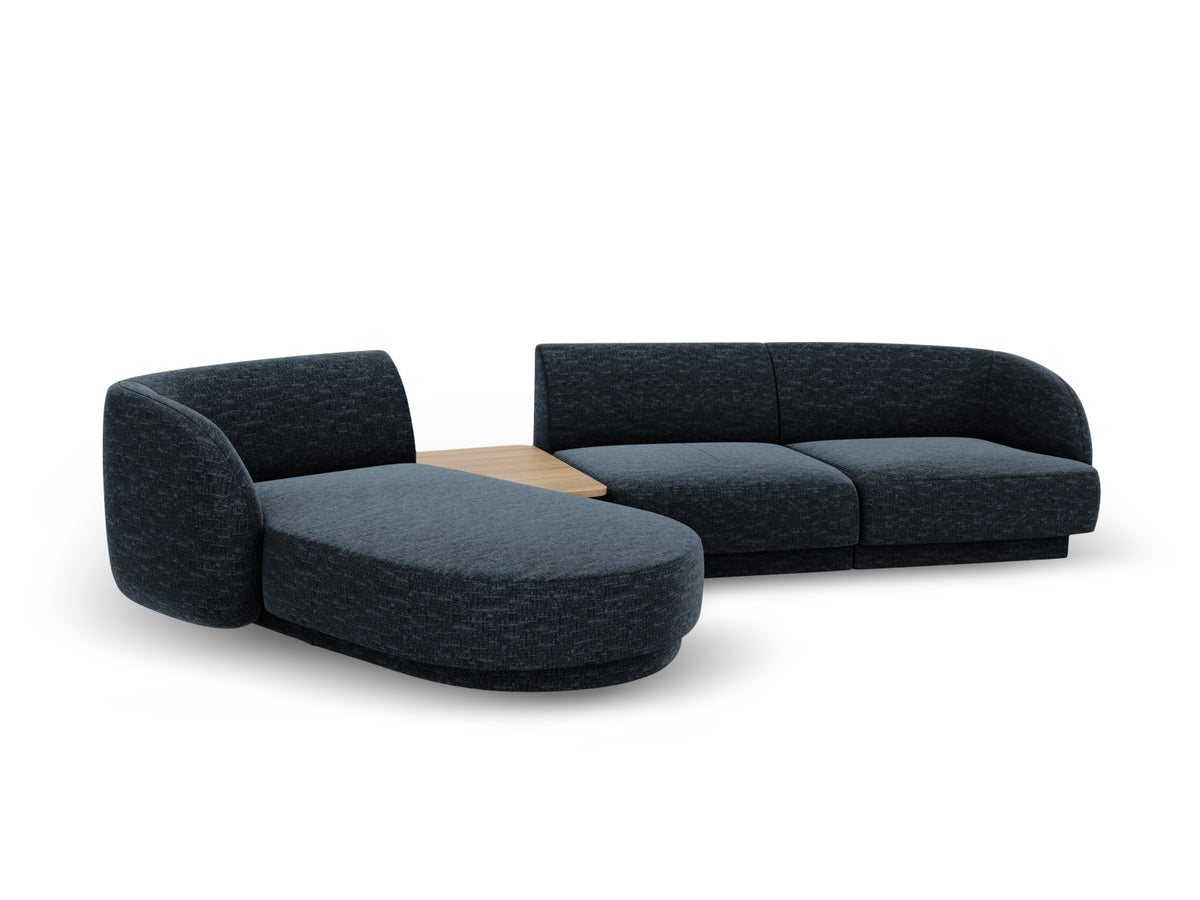 Miley Modulares Sofa links 3 Sitzer in Royal Blue-Haga präsentiert im Onlineshop von KAQTU Design AG. L-Sofa links ist von Micadoni