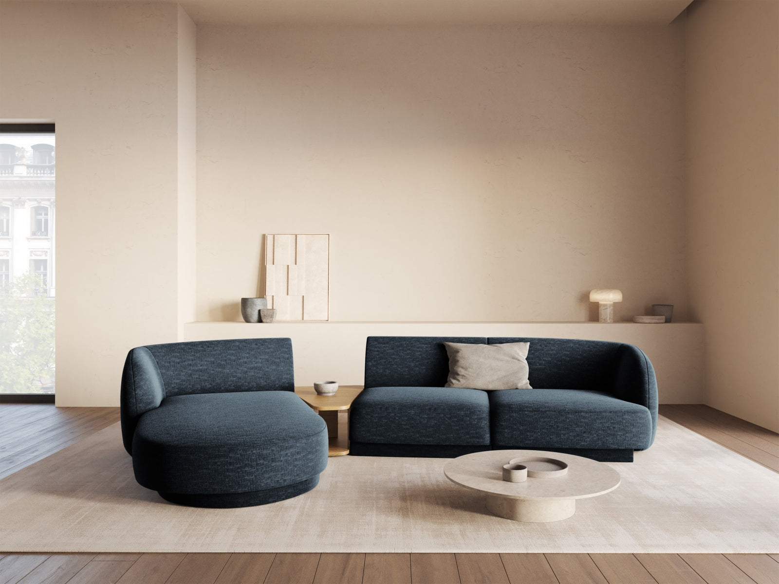 Entdecken Sie das stilvolle Miley Modulare Sofa Links 3 Sitzer von Micadoni – perfekt für modernes Wohnen und höchsten Komfort.