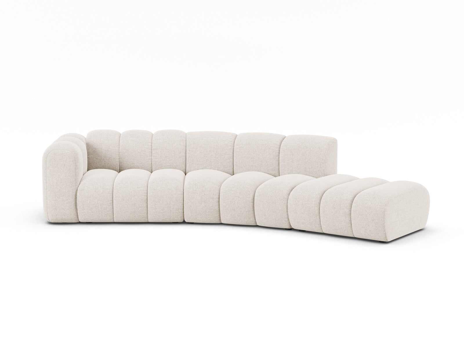 Lupine Modular Sofa links 5 Sitzer in Light Beige präsentiert im Onlineshop von KAQTU Design AG. Modulares Sofa ist von Micadoni