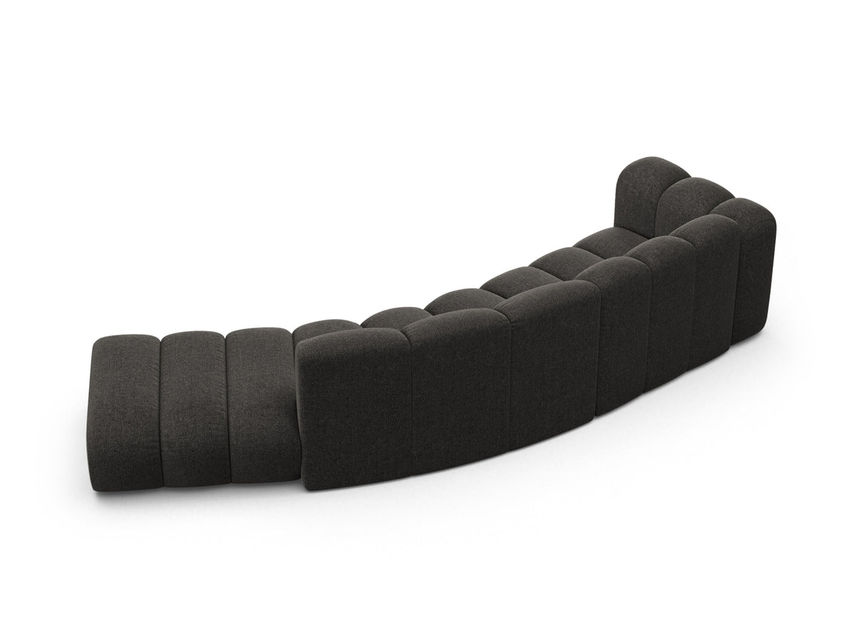 Lupine Modular Sofa links 5 Sitzer in Dark Grey-Eden präsentiert im Onlineshop von KAQTU Design AG. 3er Sofa ist von Micadoni