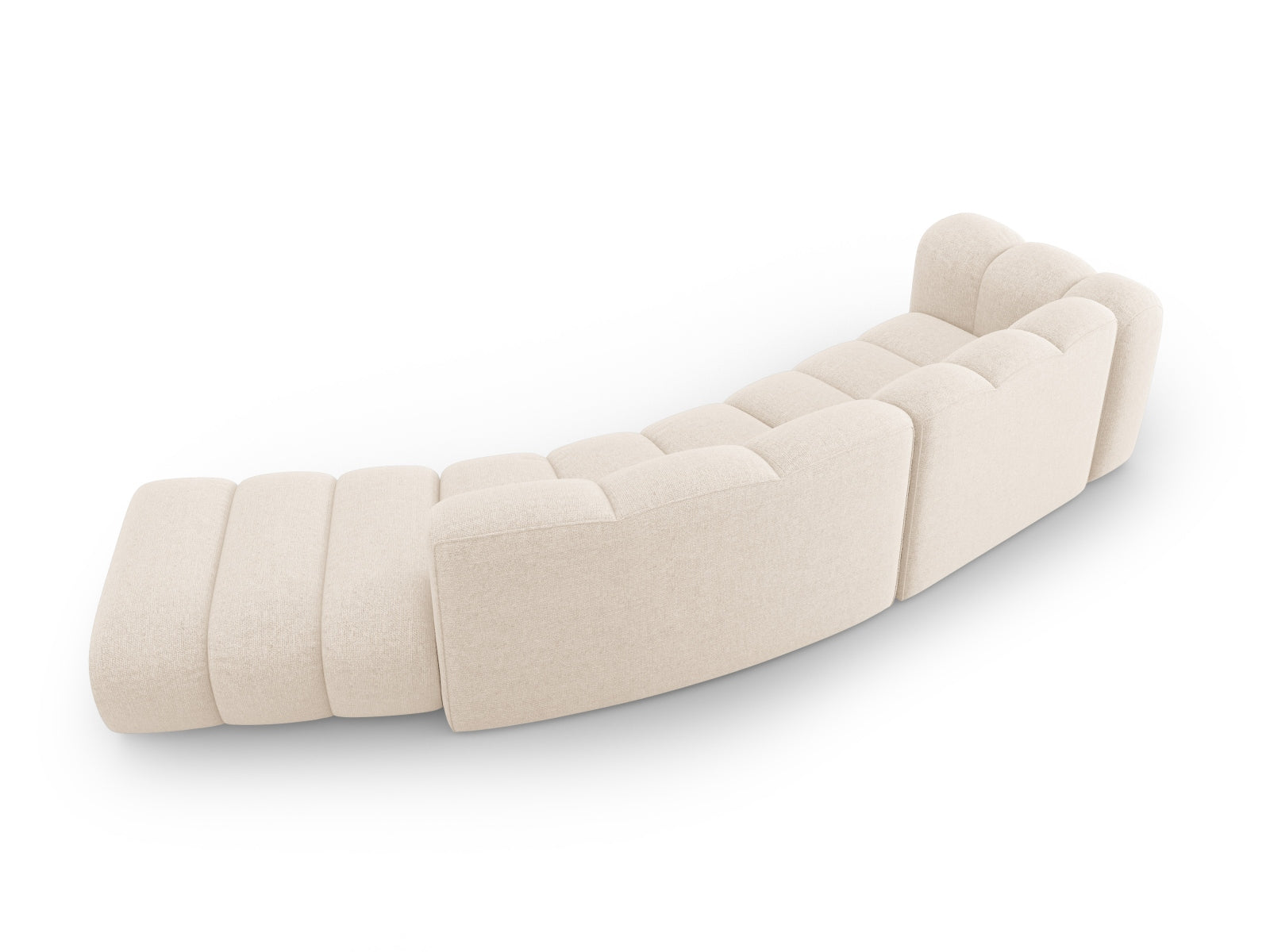 Entdecken Sie das Lupine Modulare Sofa rechts 5 Sitzer von Micadoni – ein stilvolles, flexibles Sofa, das Komfort und modernes Design vereint.