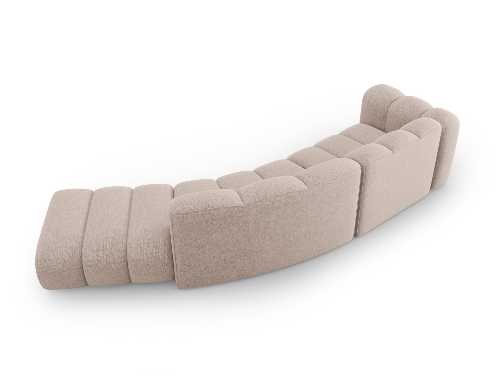 Entdecken Sie das Lupine Modulare Sofa rechts 5 Sitzer von Micadoni – ein stilvolles, flexibles Sofa, das Komfort und modernes Design vereint.