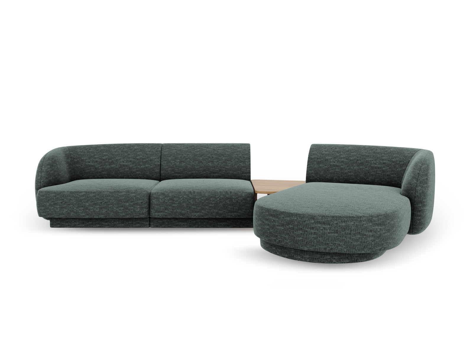 Miley Modulares Sofa rechts 3 Sitzer in Petrol-Haga präsentiert im Onlineshop von KAQTU Design AG. L-Sofa rechts ist von Micadoni