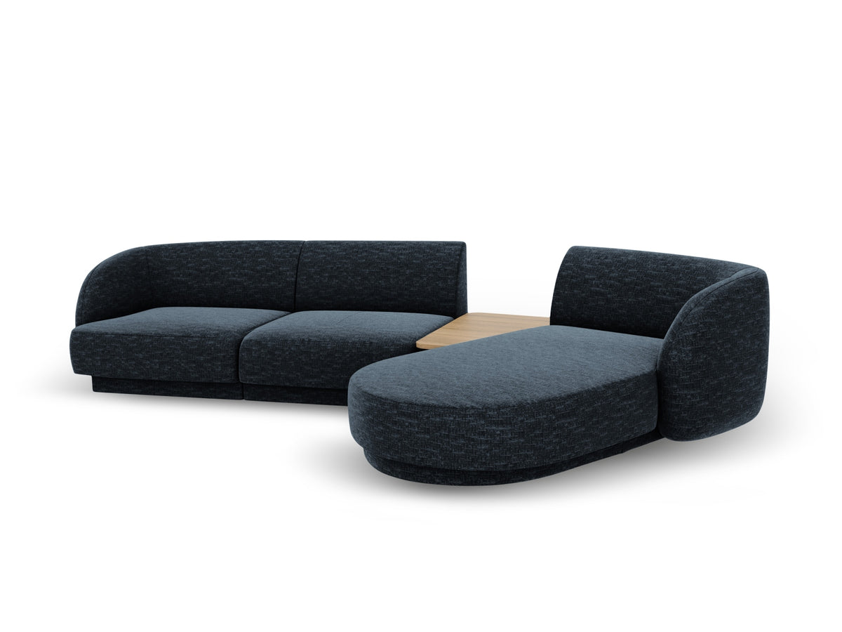 Miley Modulares Sofa rechts 3 Sitzer in Royal Blue-Haga präsentiert im Onlineshop von KAQTU Design AG. L-Sofa rechts ist von Micadoni