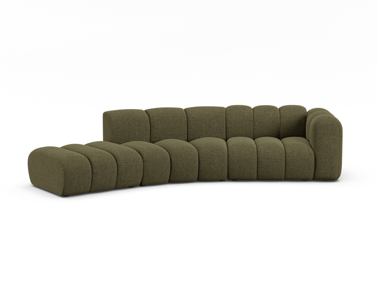 Lupine Modular Sofa rechts 5 Sitzer in Green-Eden präsentiert im Onlineshop von KAQTU Design AG. 5er Sofa ist von Micadoni